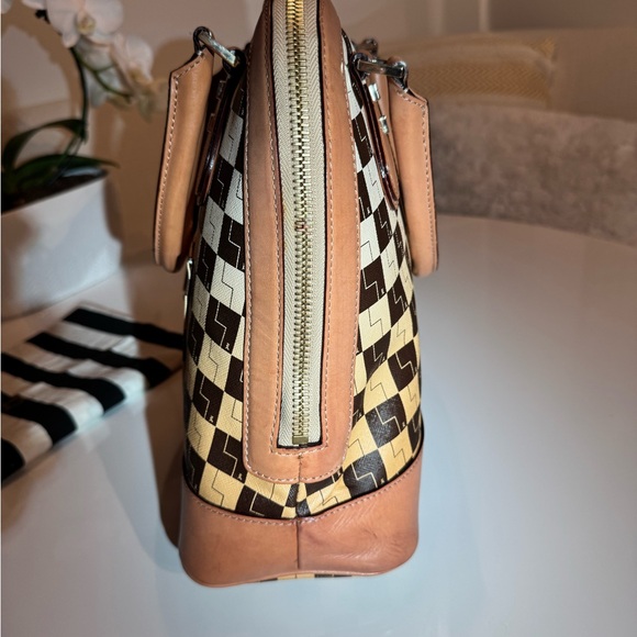 💛 Rare L.A.M.B Checkered Ombré Tote Handbag 🏁 - Picture 11 of 13